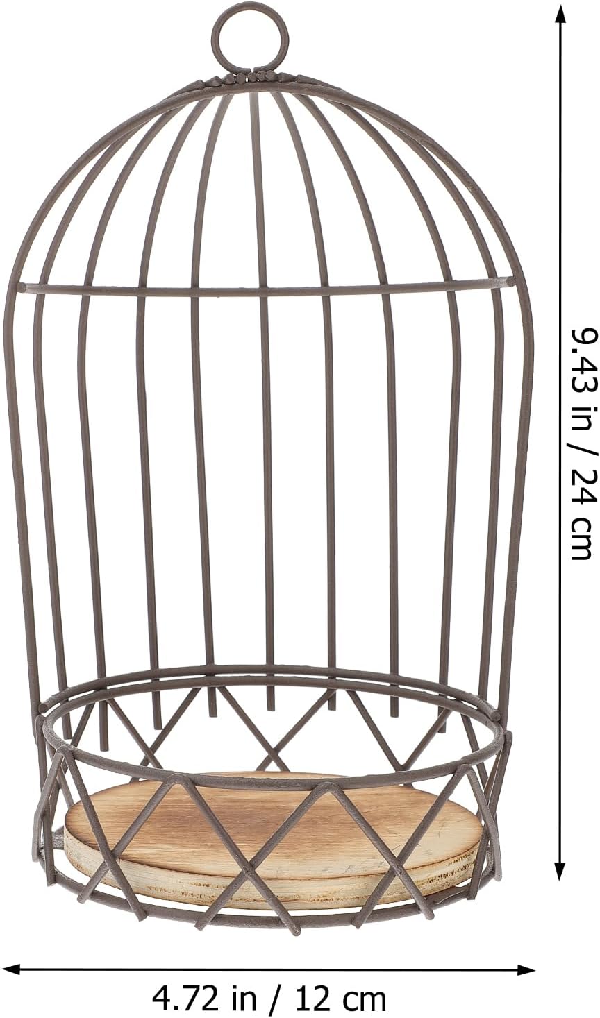 Farmhouse Birdcage Candle Holder Bird Cage Decor Lanterns Decorative Metal Candlestick Vintage Bird