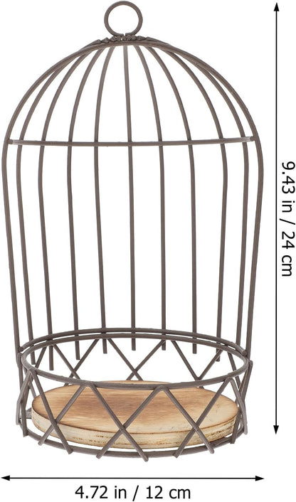 Farmhouse Birdcage Candle Holder Bird Cage Decor Lanterns Decorative Metal Candlestick Vintage Bird