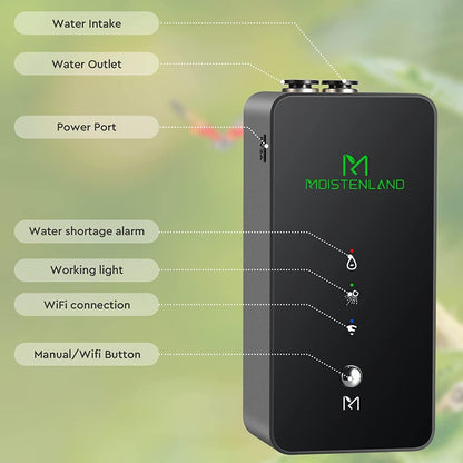 Moistenland WiFi Enabled Reptile Mister for Terrariums, Reptile Misting System for Snake Ball