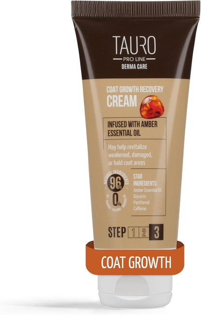 Tauro Pro Line Coat Growth Recovery Cream for Dogs & Cats – Strengthens Hair Roots & Boosts