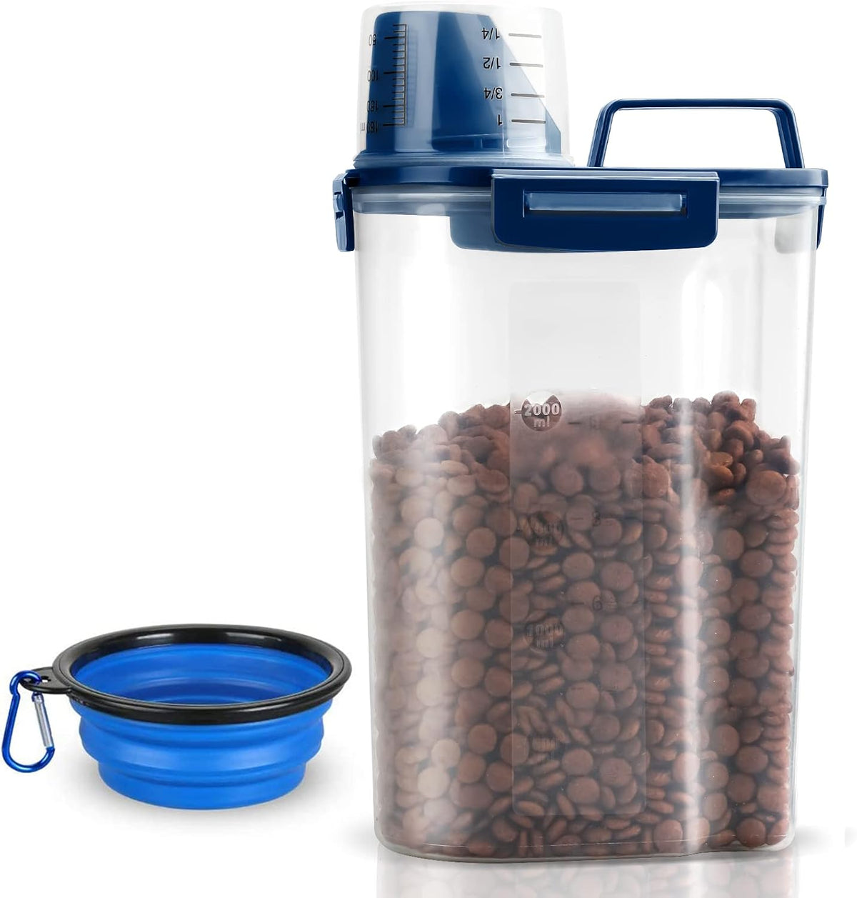 Upgraded Dog Food Storage Container Small, Cat Food Container Airtight, Pet Food Container