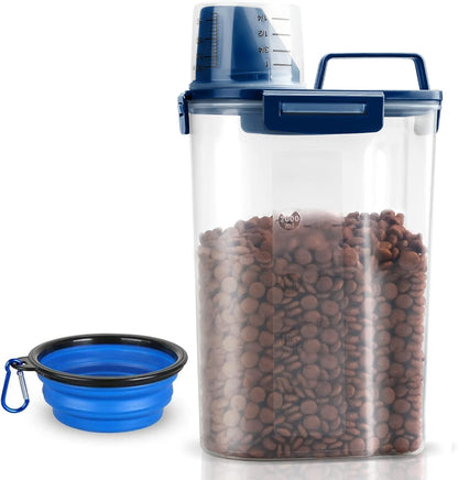 Upgraded Dog Food Storage Container Small, Cat Food Container Airtight, Pet Food Container