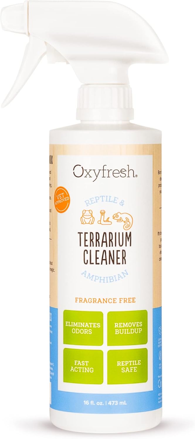 Oxyfresh Premium Terrarium Cleaner – Professional Amphibian and Reptile Terrarium Smell Eliminator
