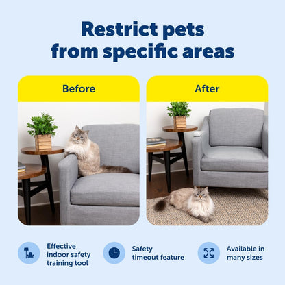 PetSafe ScatMat Indoor Pet Training Mats - Helps Prevent Furniture Climbing - Adjustable Correction