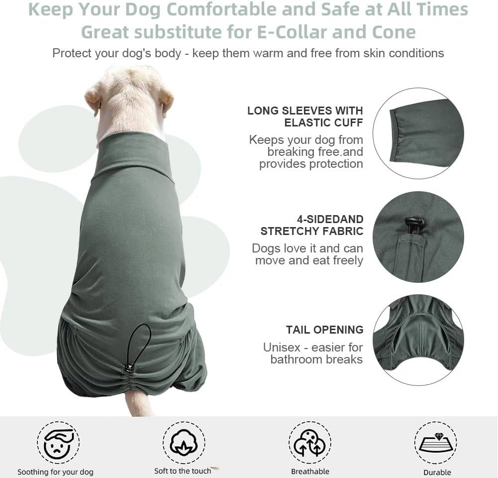 Dog Pyjamas PJS Sweater Clothes and Home Clothing Suitable for Medium to Large Breeds of Dogs, Dog