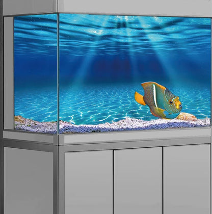 Natural Undersea Aquarium Background, Underwater Ocean Sunlight Fish Tank Background 36X18IN with 8