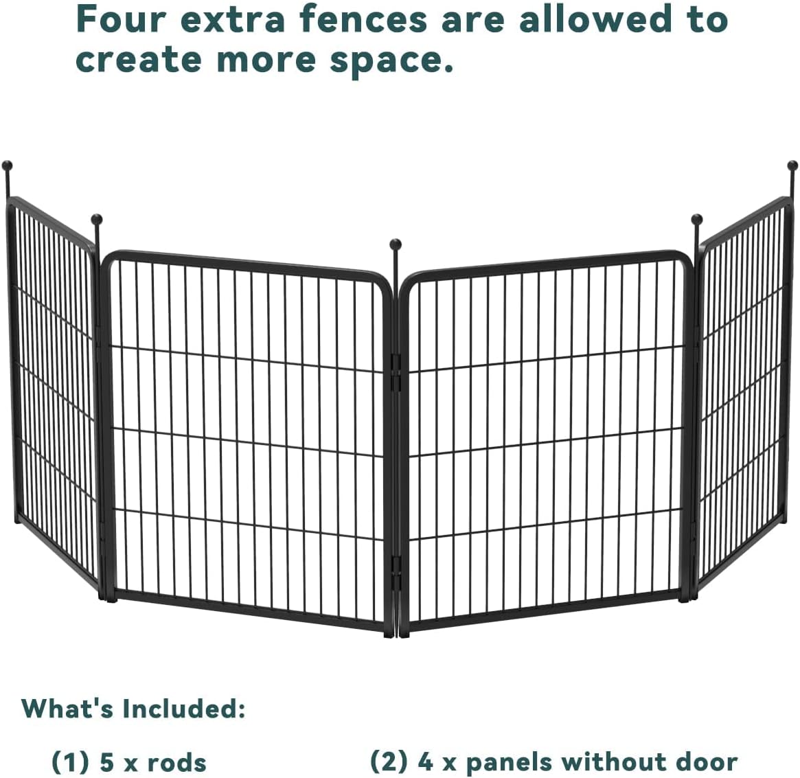 FXW Rollick Unleashed Dog Playpen for Indoor, Yard, RV Camping, 32 inch 4 Panels for Small and