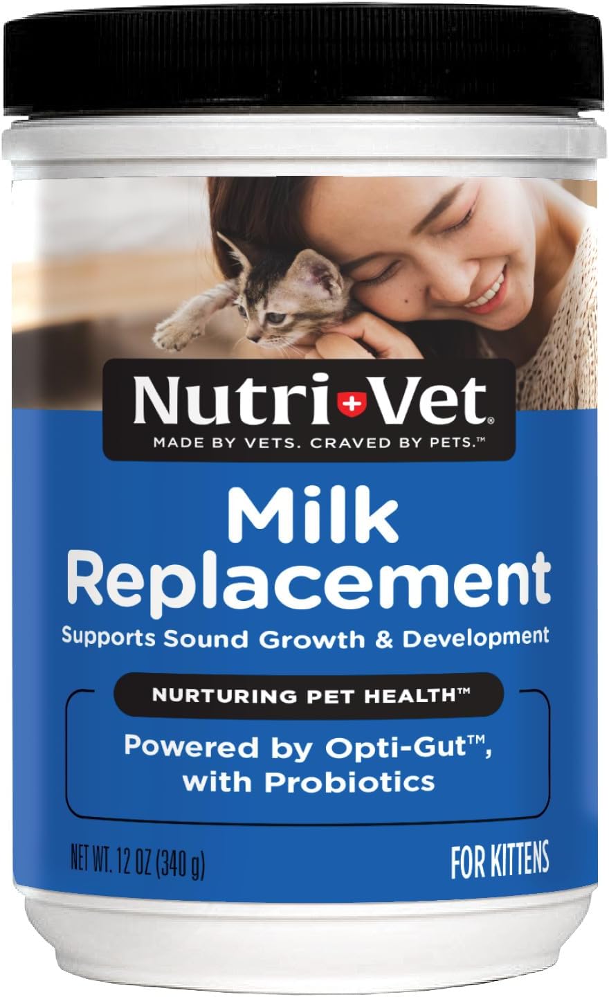 Nutri-Vet Milk Replacer For Kittens, Powdered Milk, Kitten Essentials, Cat Care, Veterinarian