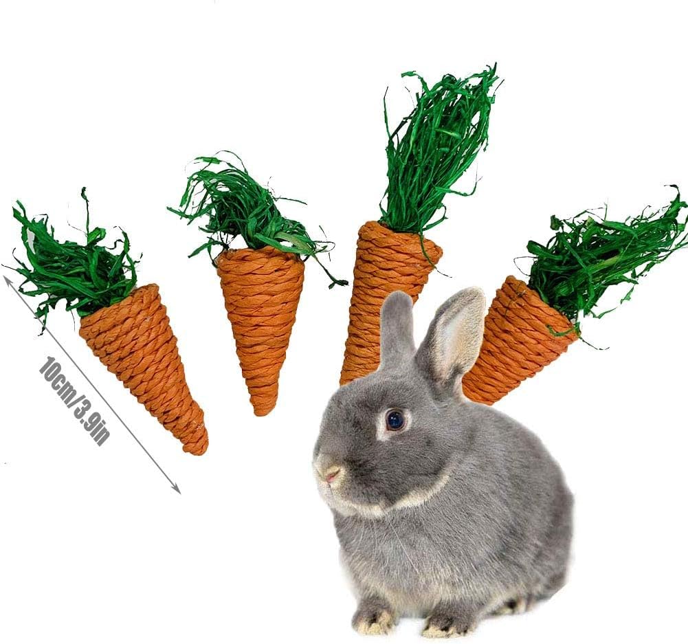 Hamiledyi Rabbit Seagrass Activity Mat Bunny Mat Rabbit Enrichment Toys Rabbit Chew Toys for Teeth