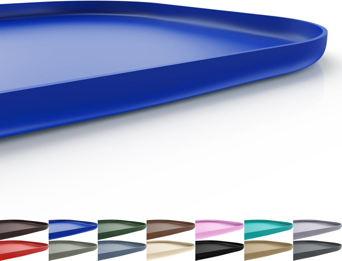 Silicone Pet Feeding Mat with Raised Edge for Food and Water, Dog Bowl Mats, Cat Bowls Placemat