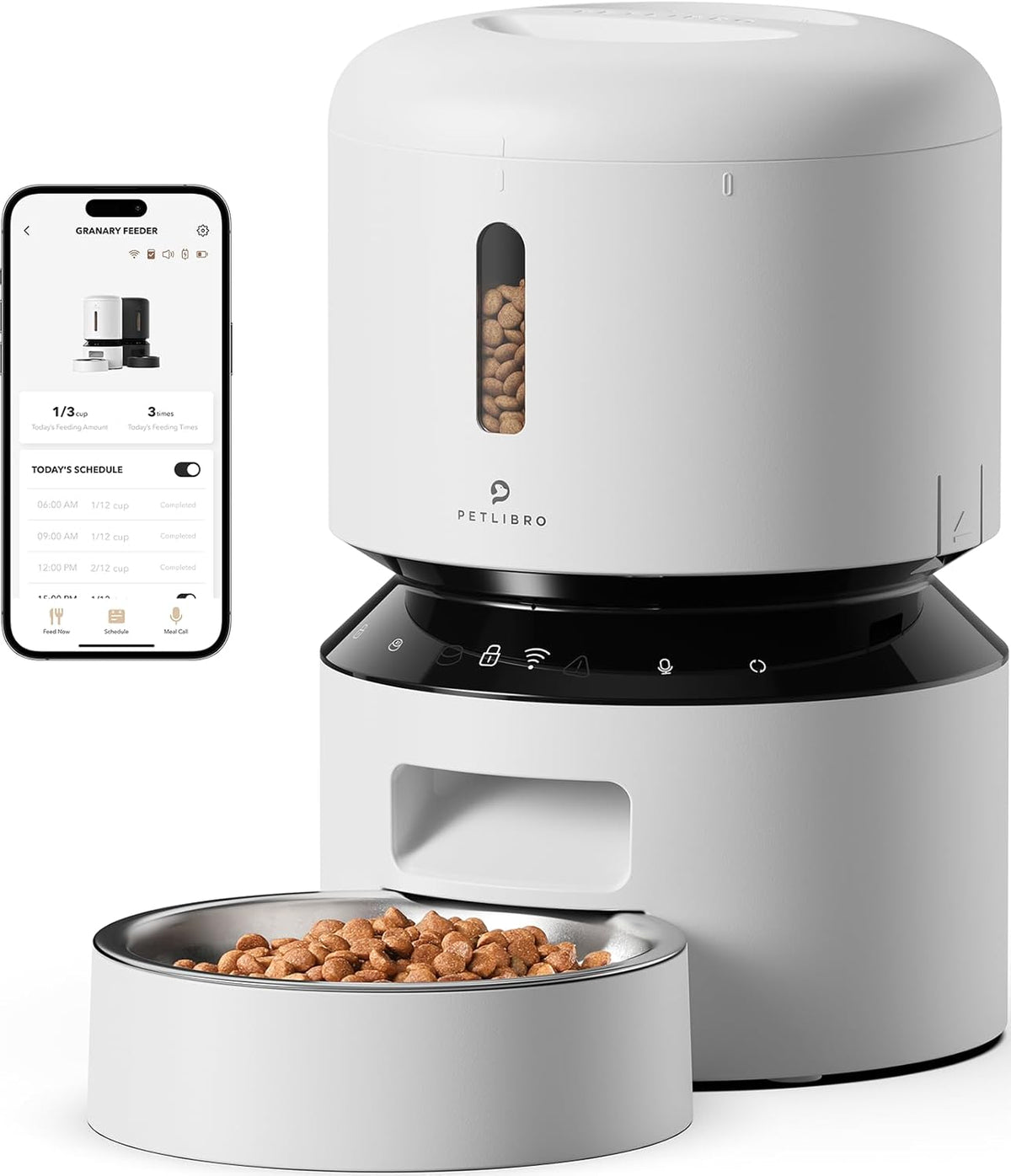 PETLIBRO Automatic Cat Feeder, 5G WiFi Automatic Pet Feeder with Freshness Preservation, 3L Timed