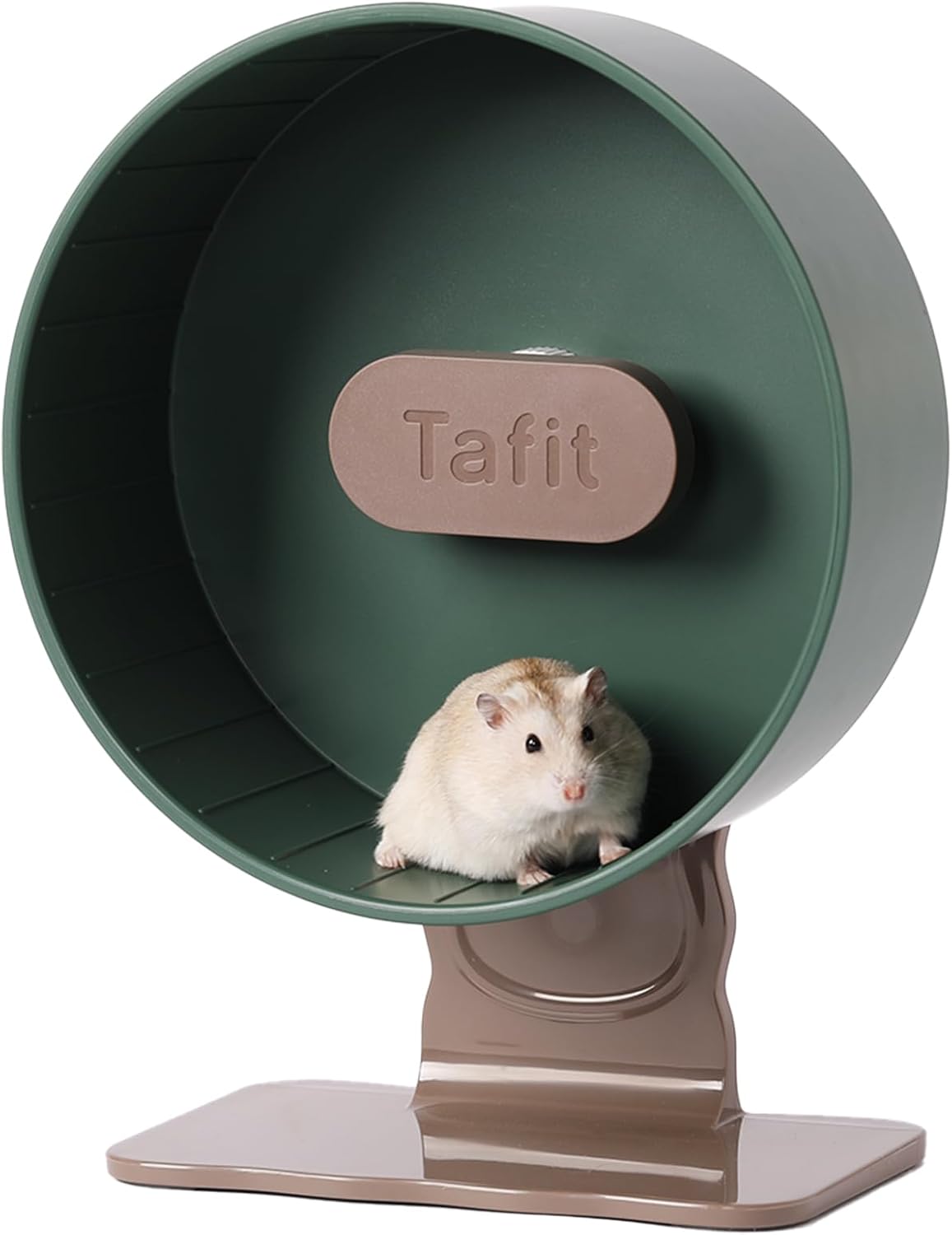 Silent Hamster Wheel 8.7 Inch Dual-Bearings Small Animals Quiet Running Exercise Wheels, Height
