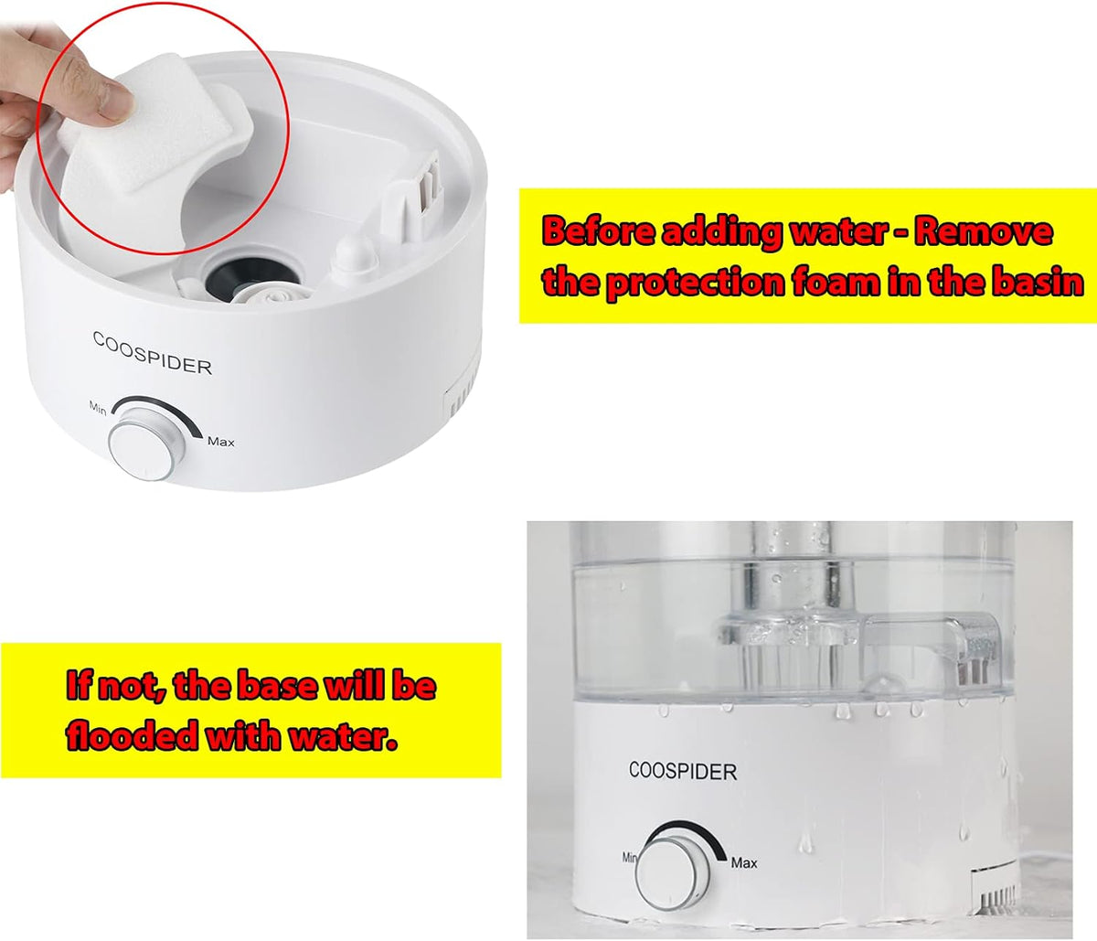 Coospider 4.2L Top Fill Reptile Fogger Mister, Reptile Humidifier for Reptiles Tank, Terrariums