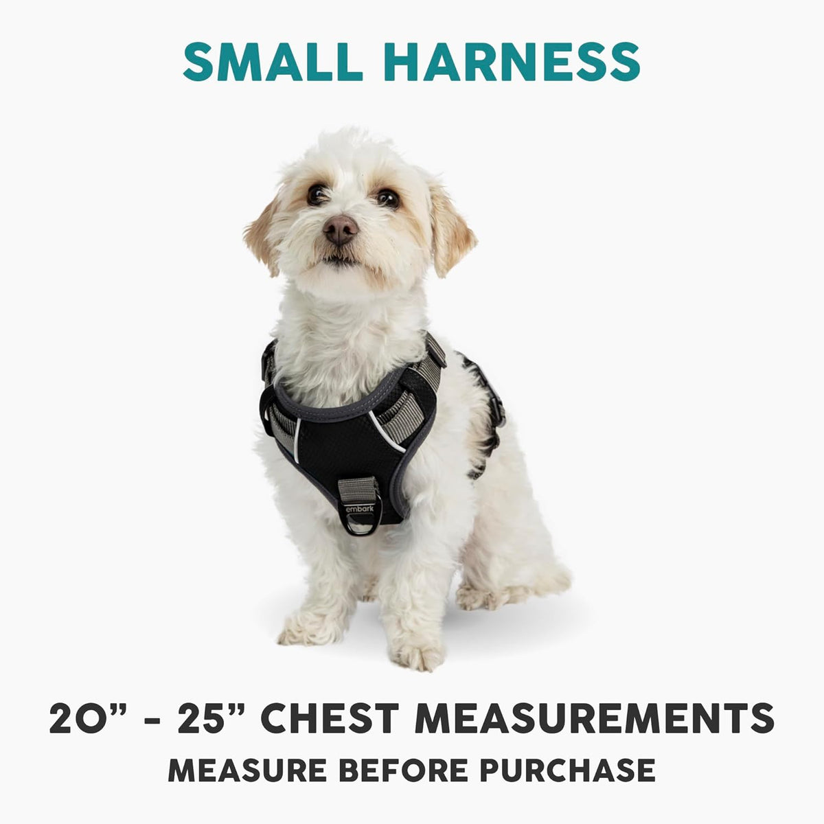 Embark Adventure Dog Harness, Reflective Trim No Pull Dog Harnesses for Small Sized Dogs - Military