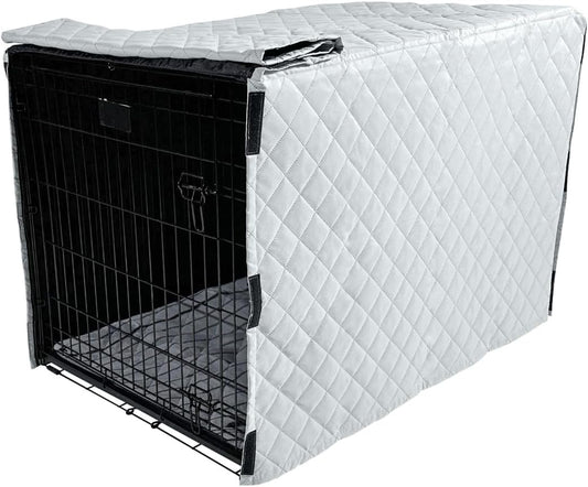 4Knines Quilted Dog Crate Cover – Heavy-Duty, Water-Resistant Fabric for Indoor/Outdoor Use