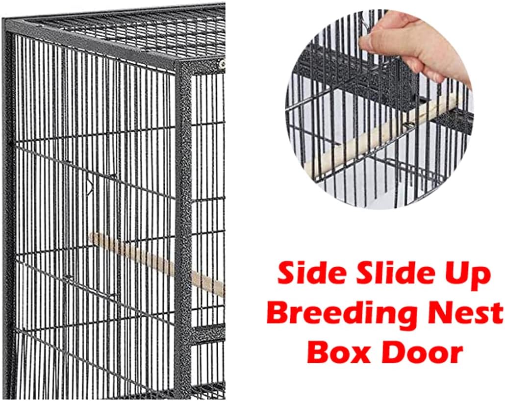 1/2/3-Combo Stacker Center Divided Breeder Breeding Bird Flight Double Rolling Cage for Aviaries