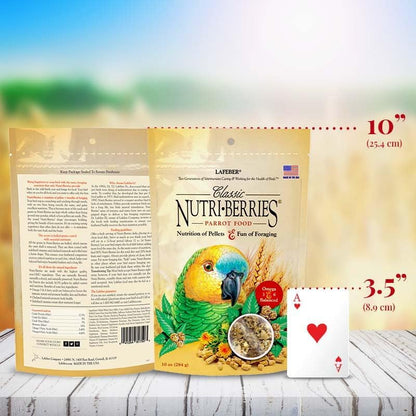 LAFEBER'S Classic Nutri-Berries Pet Bird Food, Made with Non-GMO and Human-Grade Ingredients, for