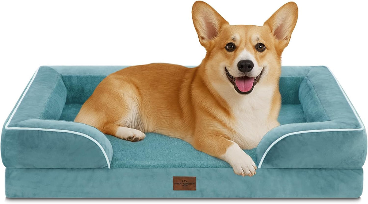 Comfort Expression Medium Dog Beds Waterproof Orthopedic Foam Dog Sofa Beds for Medium Large Dogs