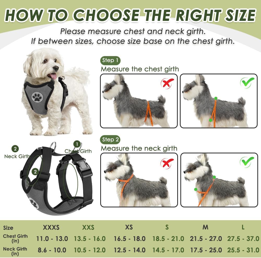 SlowTon Dog Seat Belt Harness for Car, Dog Car Harness Adjustable Mesh Breathable & Dog Seatbelt