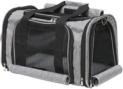 Pet Carrier Bag for Small Medium Cats Dogs Puppies up to 26 Lbs,Steel Frame Dog
