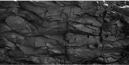 AWERT 36x20 inches Stone Aquarium Background Black Rock Fish Tank Background Rocky Terrarium