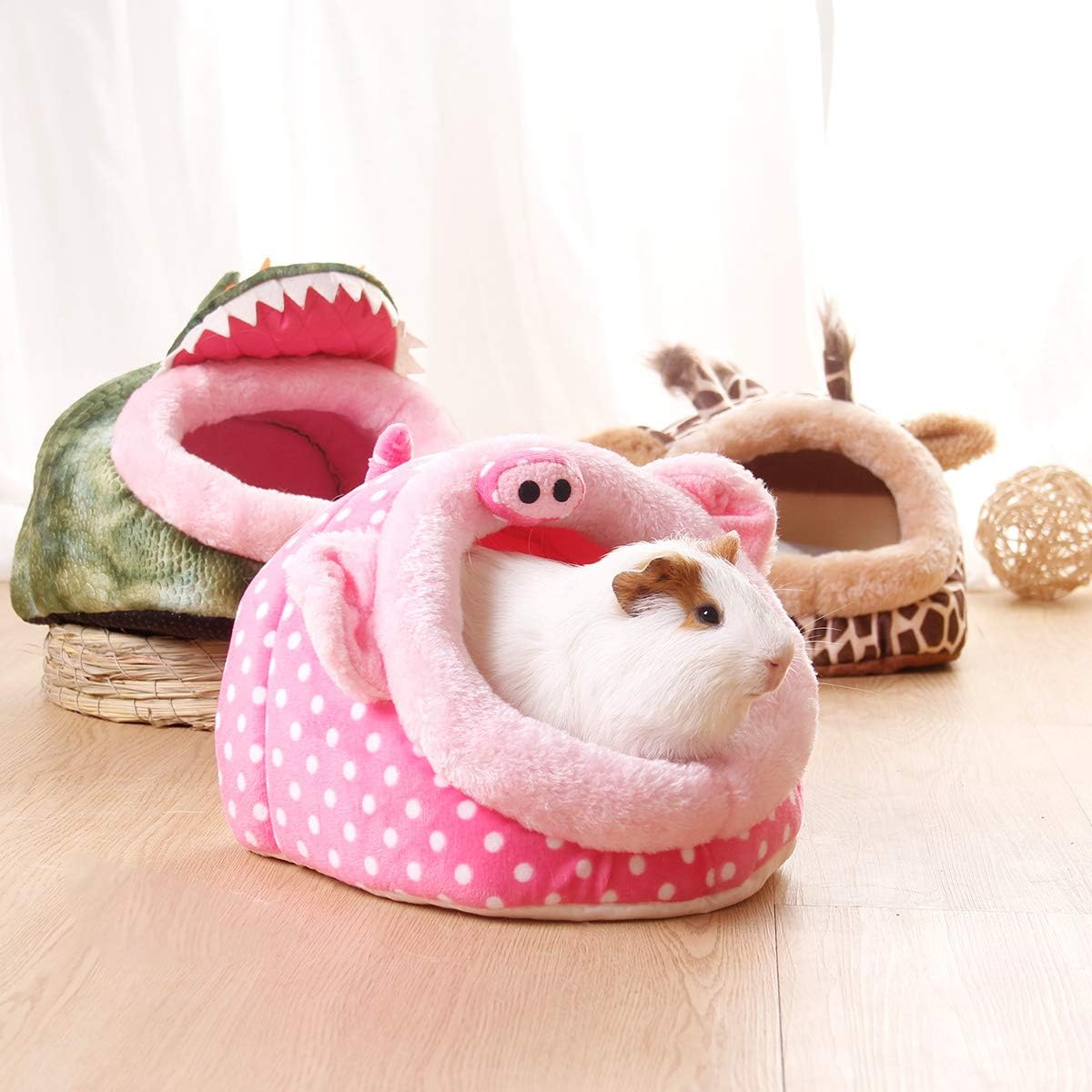 LEFTSTARER Guinea Pig Rat Bed and Hideout for Ferret Hedgehog Sleep and Hide, Hamster Small Pet