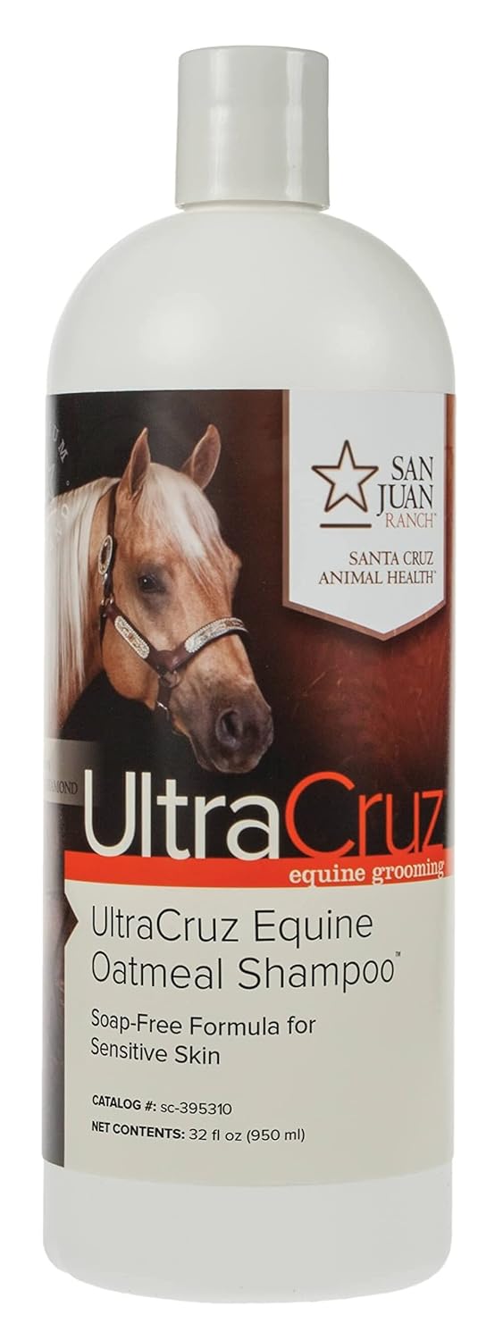 UltraCruz Equine Oatmeal Horse Shampoo and Conditioner Bundle, 32 oz Each