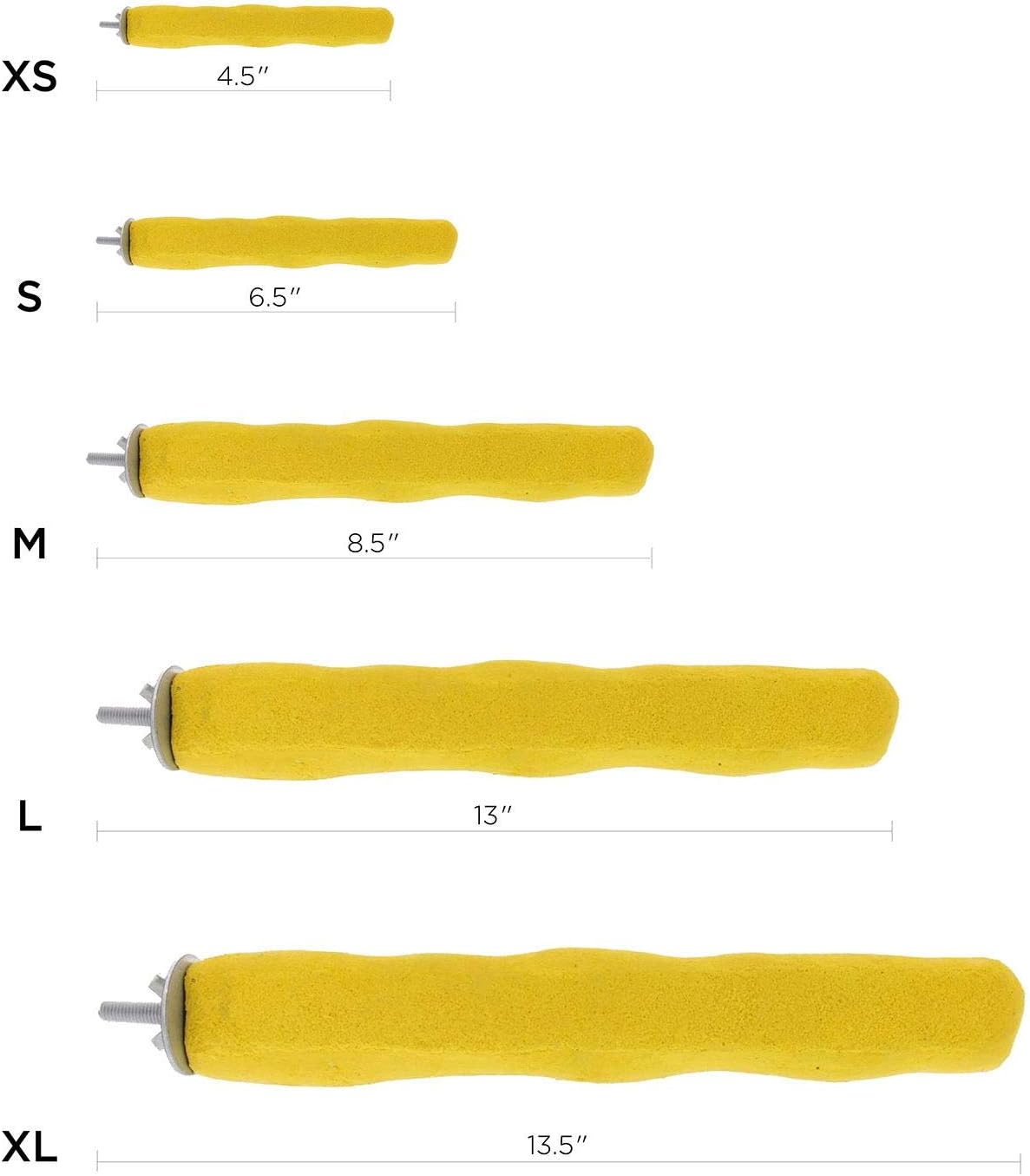 Comfort Grip Safety Perch for Bird Cages - Pedicure Perch for Birds to Keep Nails and Beaks in Top