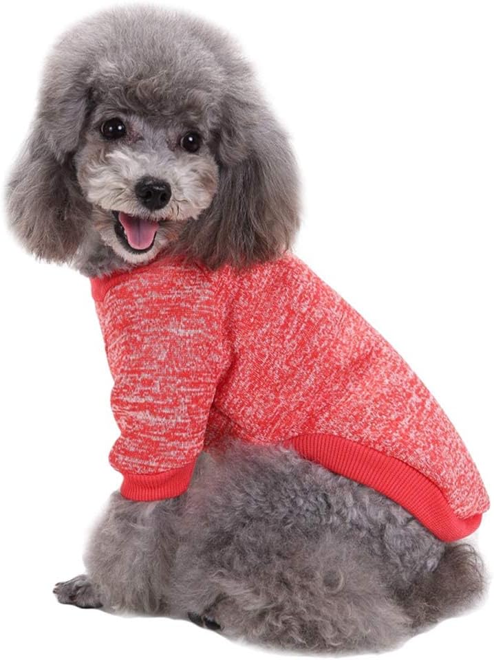 Jecikelon Dog Clothes Dogs Sweater Soft Puppies Clothing Winter Puppy Sweaters Warm Outfit for Dogs