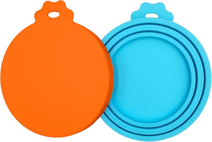 3 Pack Pet Food Can Covers, Silicone Universal Can Lids for Dog & Cat Food, BPA Free, One Fit Most