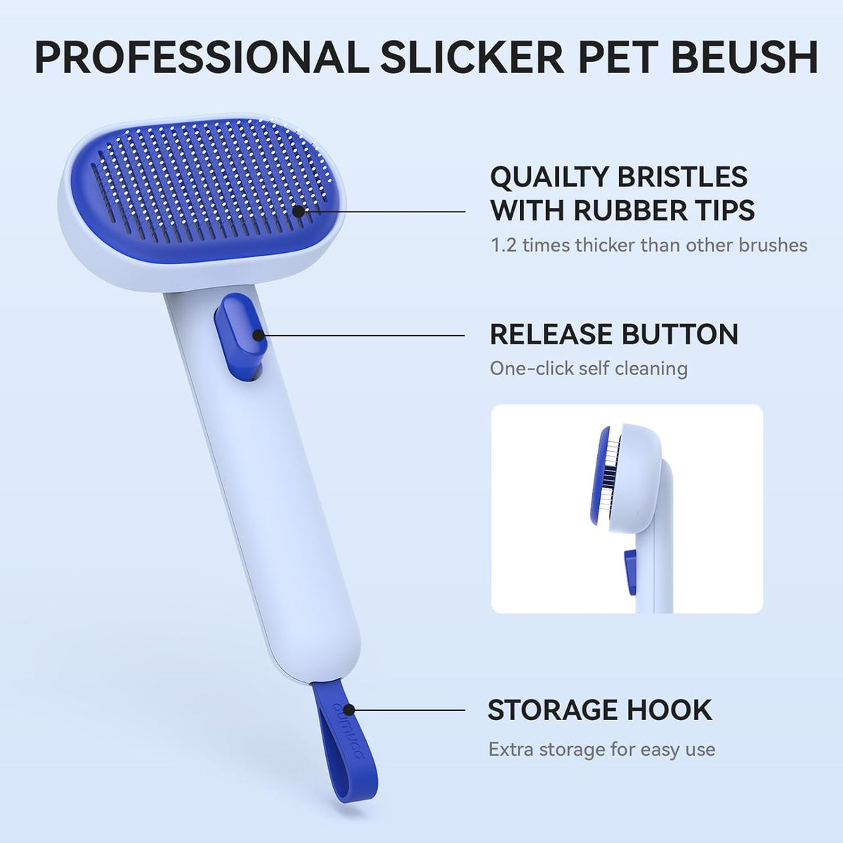 Aumuca Pet Coat Care for Horse Dog Cat, Cat Brushes for Indoor Cats, Horses Grooming Deshedding