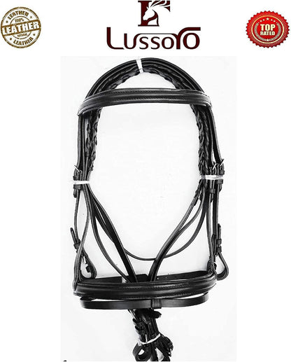 Leather English Riding Horse Black Saddle Starter Kit for Horse Riding Gift Set English Jumping