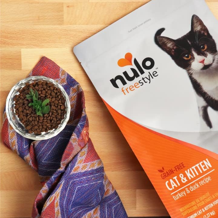 Nulo FreeStyle High Protein Cat & Kitten Food, Turkey & Duck Recipe - Natural Grain-Free Dry Cat