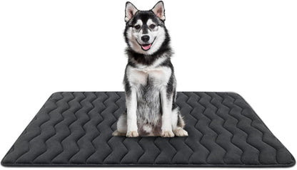 Bubble bear Dog Crate Mat - Upgraded Thick, Ultra Soft, Washable & Anti-Slip Kennel Pad for