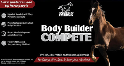 Body Builder Compete: Advanced Horse Weight Gain Supplement, Designed for Competition and Sale