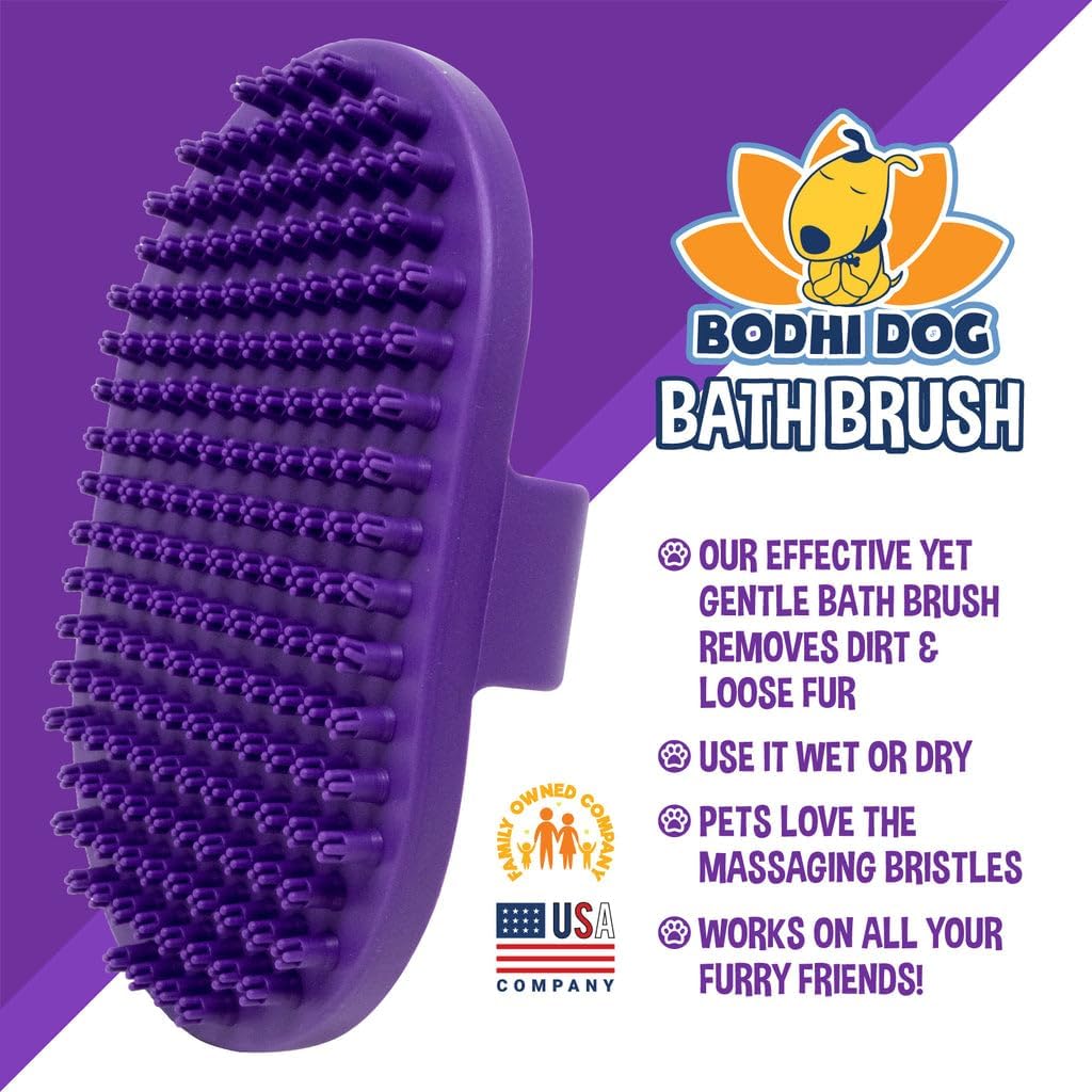 Bodhi Dog Shampoo Brush - Pet Grooming & Bath Supplies for Dogs and Cats - Bath Brush for Long &