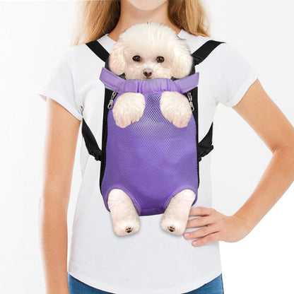 FEimaX Dog Carrier Backpack Pet Legs Out Front Cat Travel Bag, Adjustable Puppy Backpacks Carriers