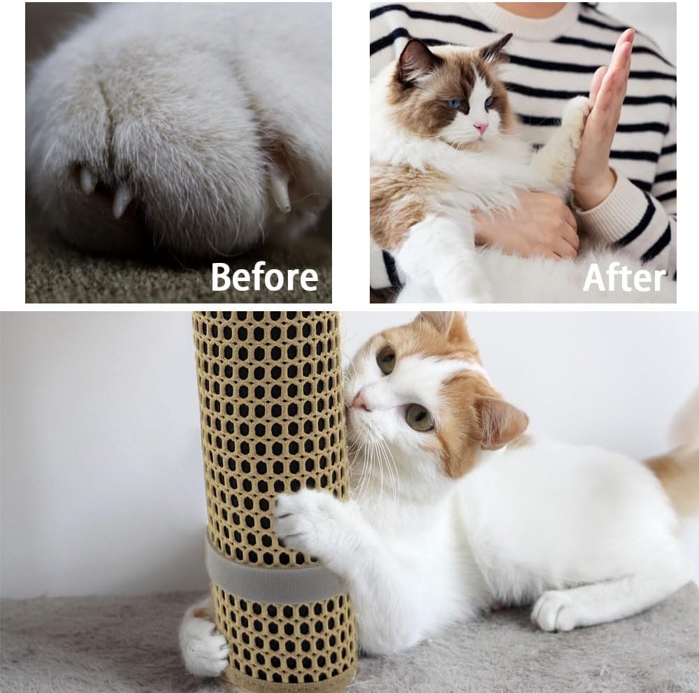 Cat Nail File Scratcher Wrapped Around Cat Scratching Post, 14.81x11.12 Inches, Cat Scratch Pad