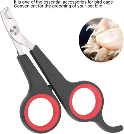 Cat Nail Trimmer, Pet Nail Clippers, Stainless Steel Bird Nail Clippers, Comfortable Cat Nail