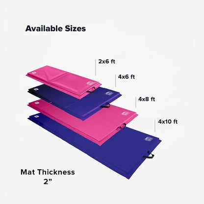 We Sell Mats - 4 ft x 8 ft x 2 in Personal Fitness & Exercise Mat for Home Workout - Lightweight