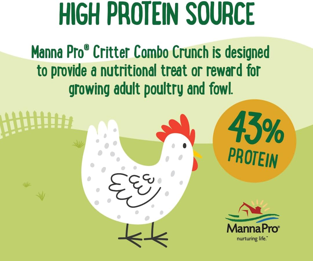 Manna Pro Farmhouse Favorites Critter Combo Crunch Poultry Treat - Protein Poultry Treat