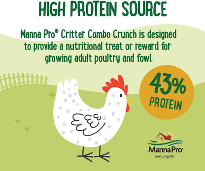 Manna Pro Farmhouse Favorites Critter Combo Crunch Poultry Treat - Protein Poultry Treat