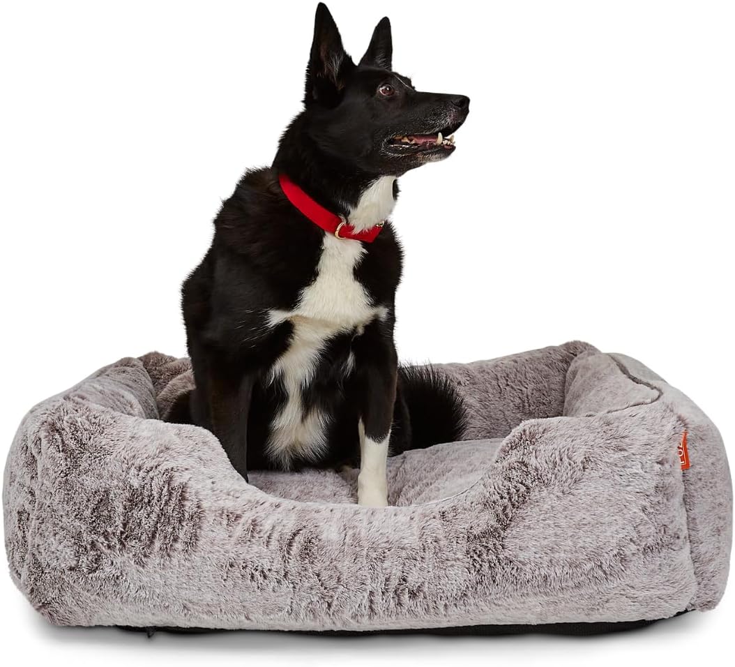 FUZI Luxury Aesthetic Dog Bed for Large Dogs with Washable Cover, Pet Couch, Pet Bed with Sides