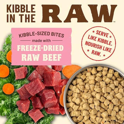 Primal Kibble in The Raw, Freeze Dried Cat Food, Beef, Scoop & Serve, Made with Raw Protein, Whole