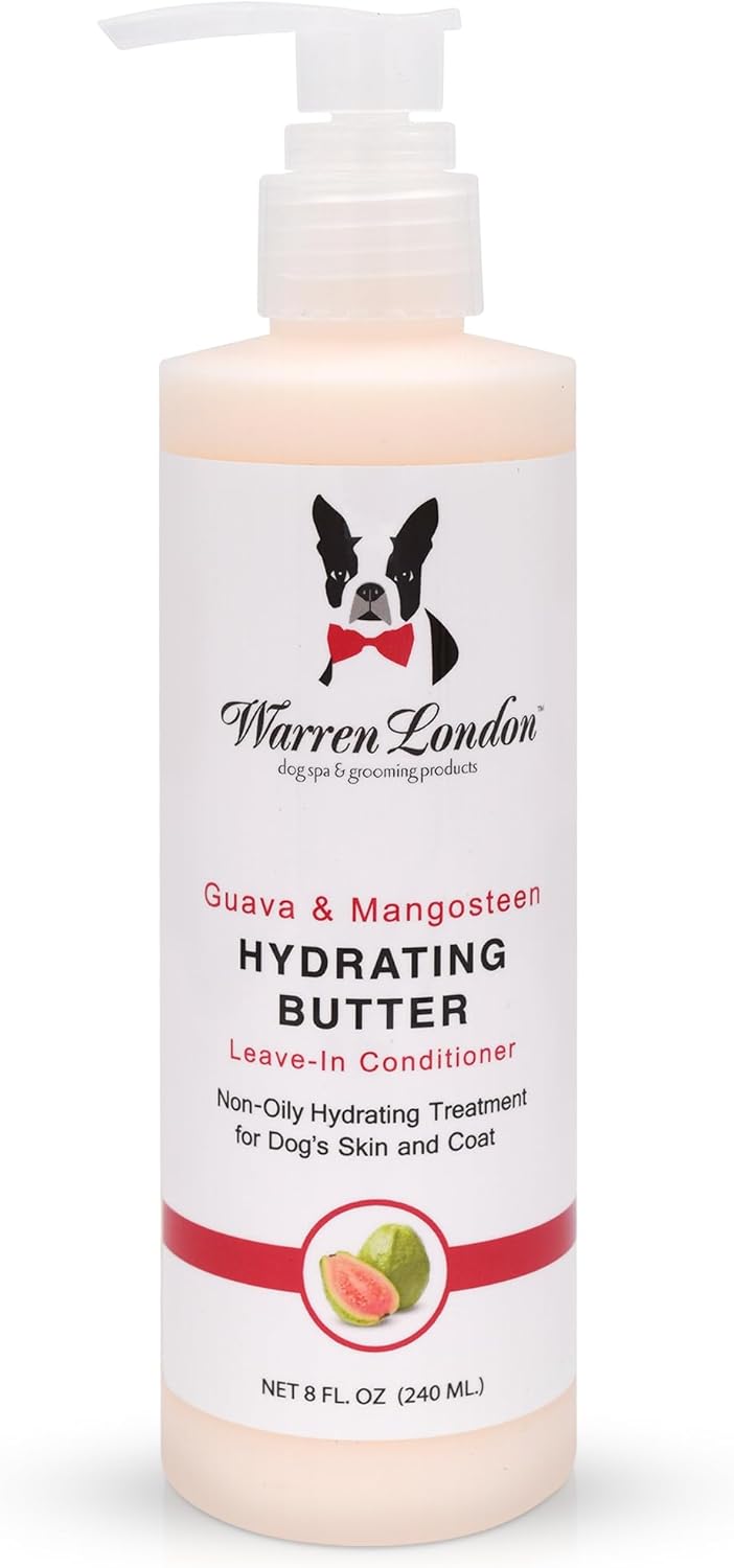 Warren London Hydrating Butter Leave in Pet Conditioner for Dogs | Lotion for Skin and Coat | Aloe