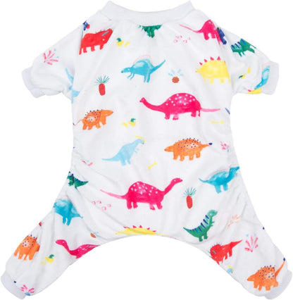 CuteBone Dog Halloween Pajamas Puppy Onesies Small Dogs Soft Pjs Coat Cat Apparel Comfy Pet