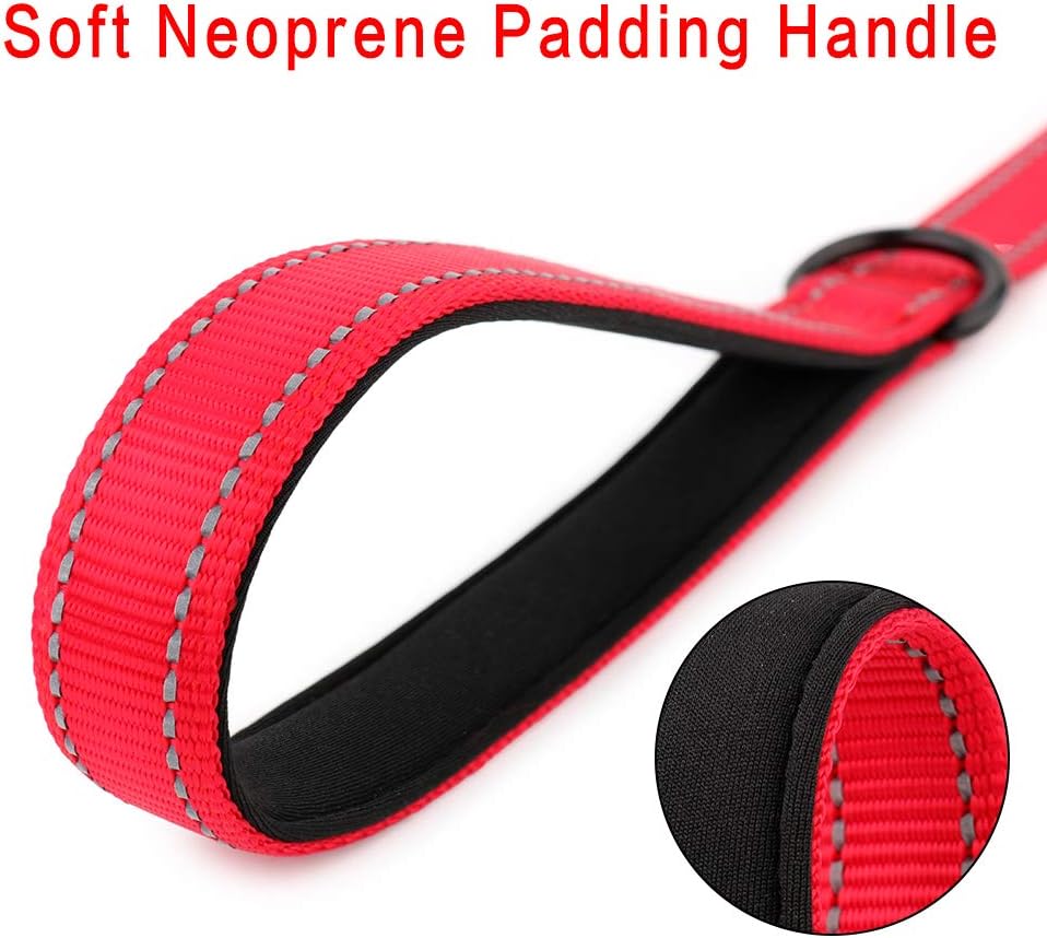 PLUTUS PET Short Training Dog Leash with Padded Handle for Medium Large Big Dogs,18 Inch Heavy Duty