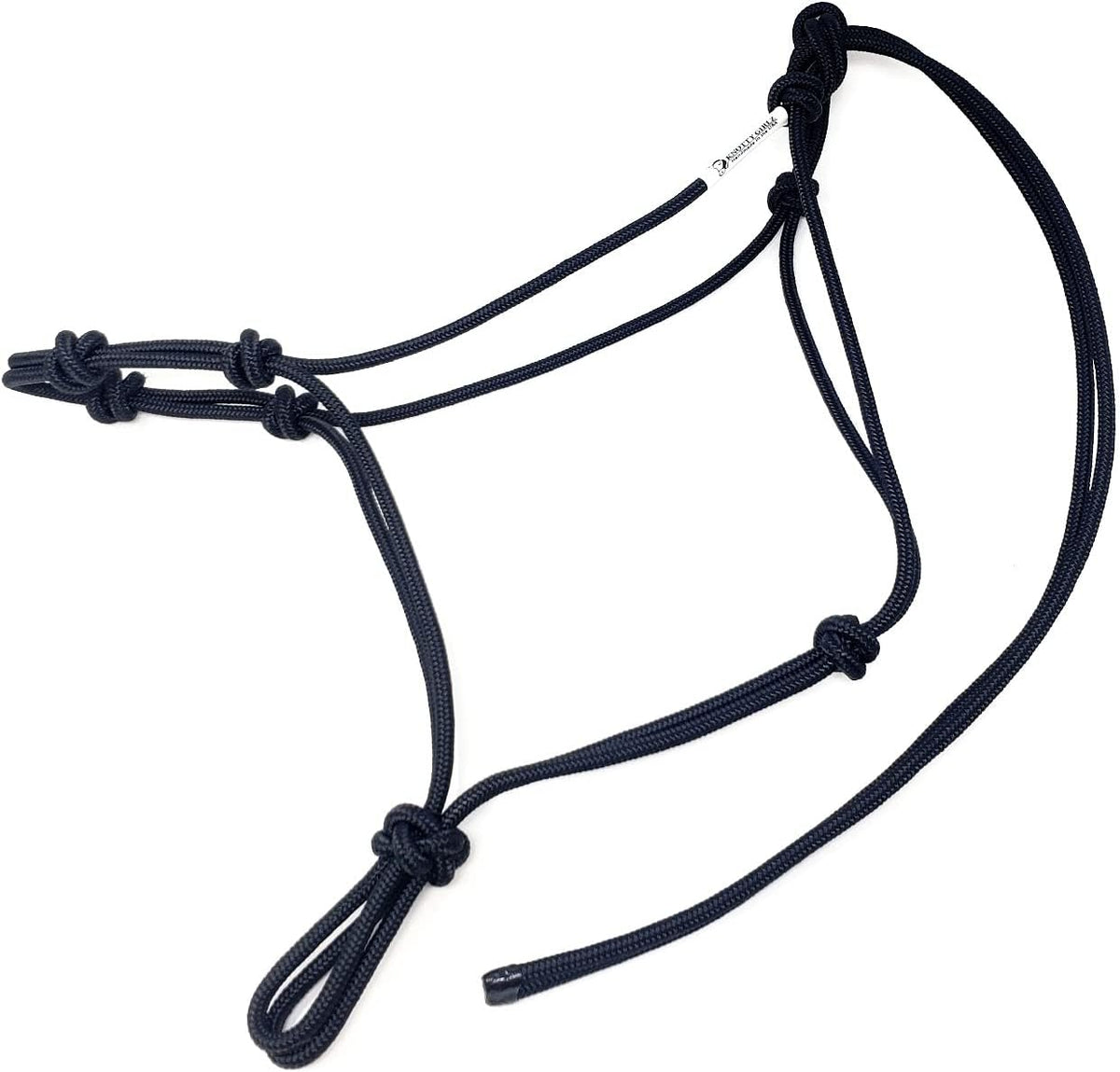 Horse Rope Training Halter - 4 Knot 1/4" Stiff Halter Cord - Used by Famous Trainers Multiple Sizes