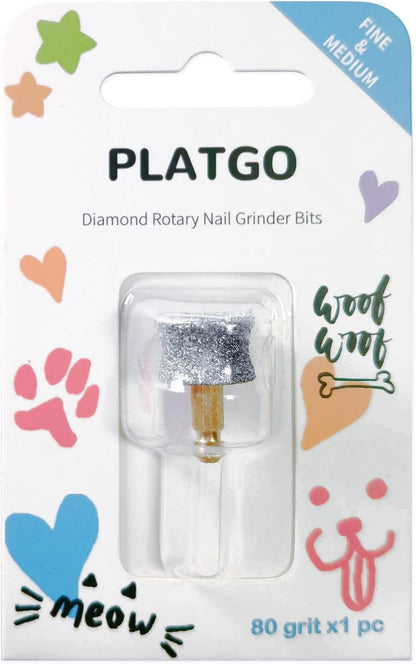 Diamond Dog and Cat Nail Grinder Replacement Heads/Bit for Casfuy, Electric File Diamond Head for