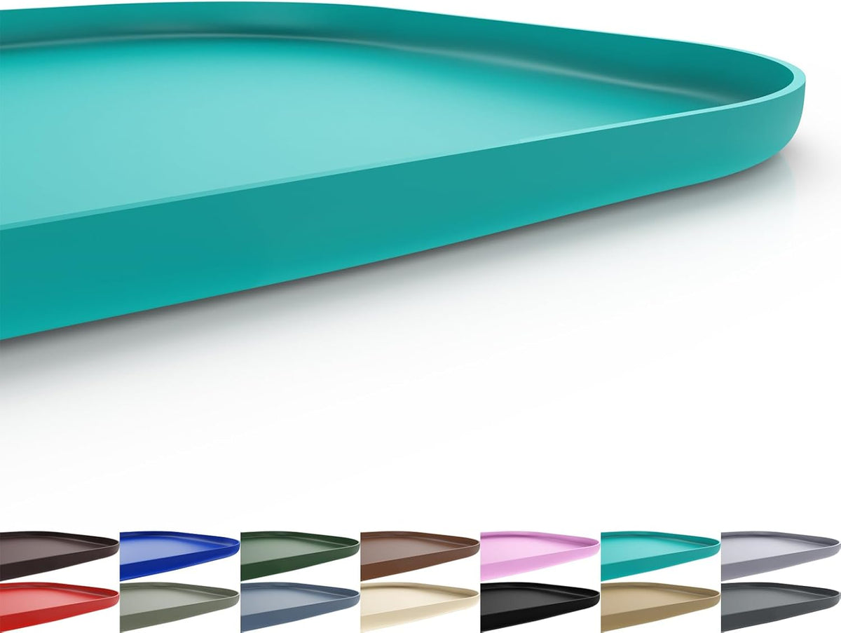 Silicone Pet Feeding Mat with Raised Edge for Food and Water, Dog Bowl Mats, Cat Bowls Placemat